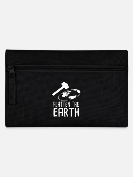 Flatten The Earth - Federtasche - Schwarz