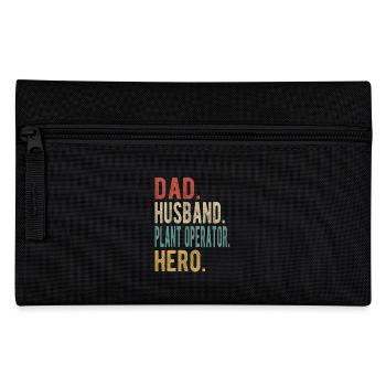 Plant operator Papa husband Held - Pencil Case - black - Front