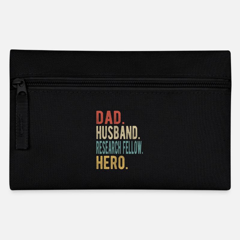 Wissenschaftlicher Mitarbeiter Papa Ehemann Held - Federtasche - Schwarz