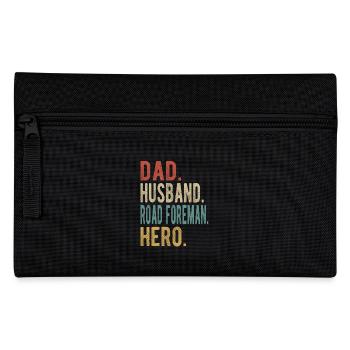 Contremaître de route Papa mari Héros - Trousse - noir - Devant