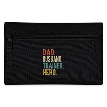 Trainer Papa Ehemann Held - Federtasche - Schwarz - Vorne