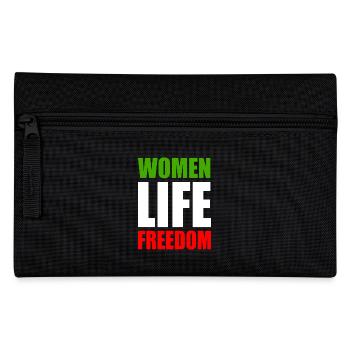 Women life freedom - Federtasche - Schwarz - Vorne
