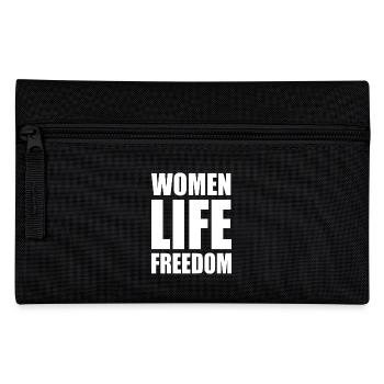 Women life freedom - Federtasche - Schwarz - Vorne