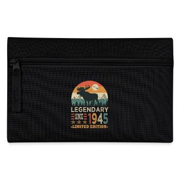 1945 legendary anniversary Born in 1945 - Pencil Case - black - Front