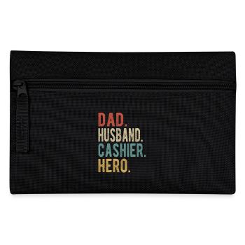 Kassierer Papa Ehemann Held - Federtasche - Schwarz - Vorne