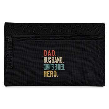 Ingénieur Informatique Papa Mari Héros - Trousse - noir - Devant