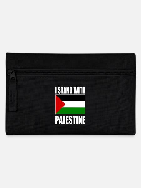 I stand with palestine - Pencil Case - black