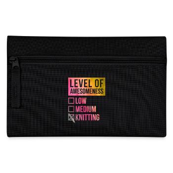 Stricken - Federtasche - Schwarz - Vorne