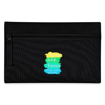 Yoga Lehrerin Kurs Meditation Geschenk Damen Matte - Federtasche - Schwarz - Vorne