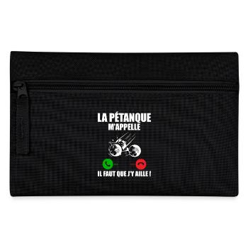 Pétanque calls me, Bouliste gift - Pencil Case - black - Front