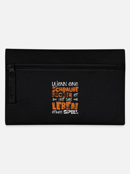 WENN EINE SCHRAUBE LOCKER IST hat das Leben Spiel - Federtasche - Schwarz