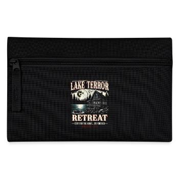 Lake Terror Retreat 1979 Retro Halloween Escape - Pencil Case - black - Front