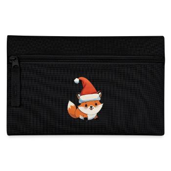 Fuchs Weihnachten Wasserfarben - Federtasche - Schwarz - Vorne