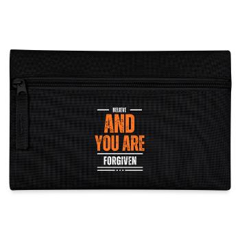 "Believe" - Federtasche - Schwarz - Vorne
