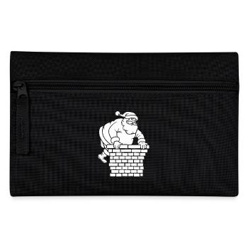 Silhouette du Père Noël Minimaliste - Trousse - noir - Devant