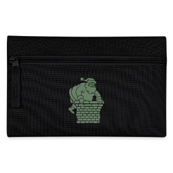 Silhouette du Père Noël Minimaliste - Trousse - noir - Devant