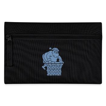 Silhouette du Père Noël Minimaliste - Trousse - noir - Devant