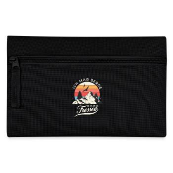 I like mountains that keep their mouths shut Hiking motif - Pencil Case - black - Front