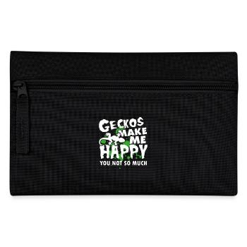 Geckos Make Me Happy - Pencil Case - black - Front