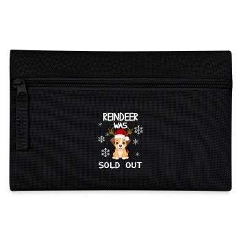 Christmas - Reindeer was sold out funny dog - Pencil Case - black - Front