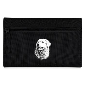 Great Pyrenees Portrait Pyrenäenberghund Hunde - Federtasche - Schwarz - Vorne