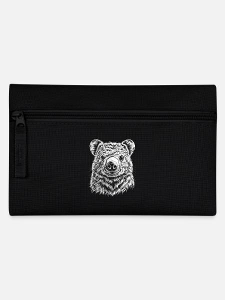Wombat Portrait Australian Animals Animal - Pencil Case - black