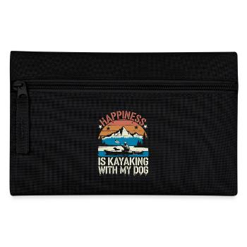 Fun for dog lovers on the water - Pencil Case - black - Front