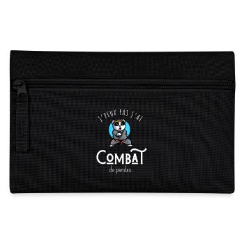 I Can't I Have Panda Fight - Humor - Pencil Case - black - Front