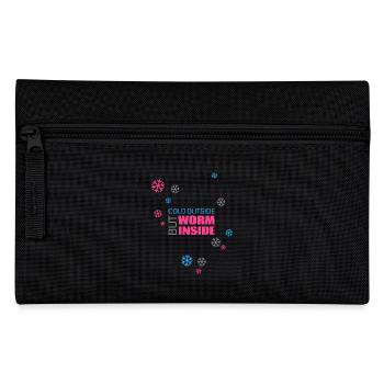 Cold outside but worm inside - Federtasche - Schwarz - Vorne