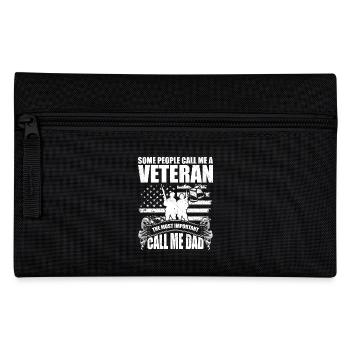 Some people call me veteran - Pencil Case - black - Front