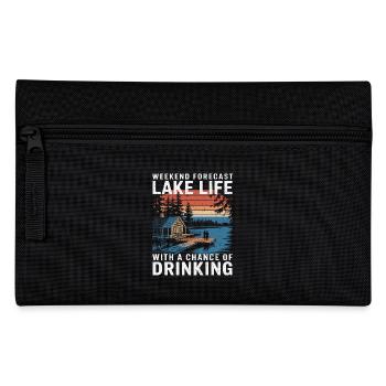 Pure relaxation by the lake - Pencil Case - black - Front