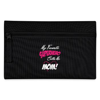 Mon super-héros préféré m’appelle maman - Trousse - noir - Devant