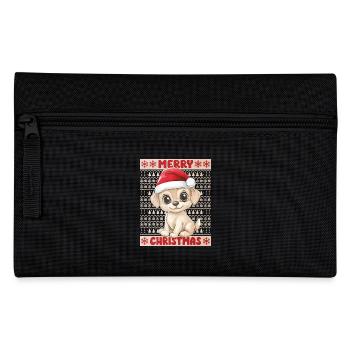 Dog Ugly Christmas Christmas Xmas Cute Cute - Pencil Case - black - Front