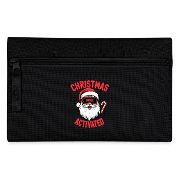 Christmas Mode Activated - Weihnachten - Pencil Case - black - Front