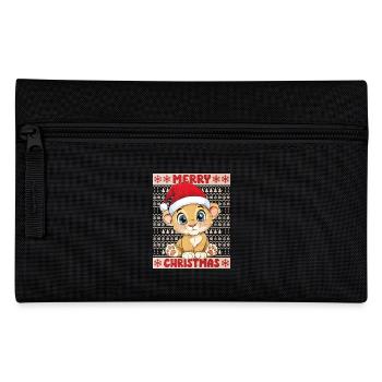 Lion Moche Noël Noël Mignon Mignon - Trousse - noir - Devant