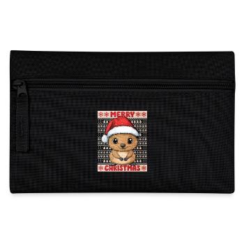 Quokka Noël laid Noël Noël doux - Trousse - noir - Devant