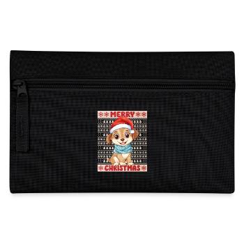 Dog Ugly Christmas Christmas Xmas Cute Cute - Pencil Case - black - Front