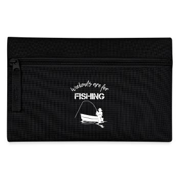 Les week-ends sont pour la pêche - Trousse - noir - Devant