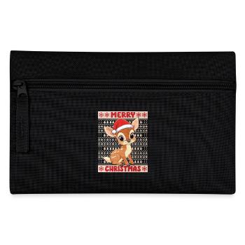 Cerf Moche Noël Noël Mignon Mignon - Trousse - noir - Devant