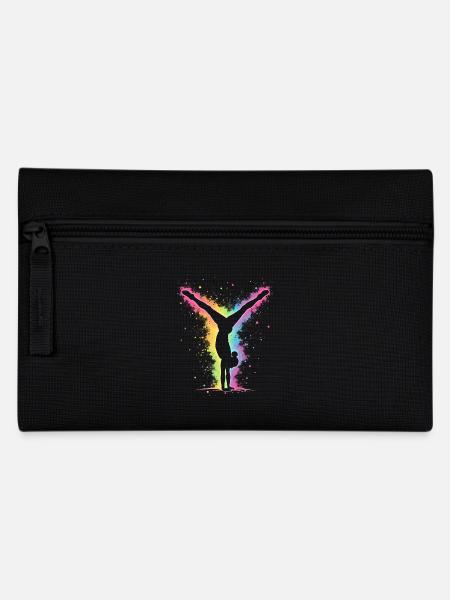Gymnastik Herzschlag - Turnerin - Federtasche - Schwarz