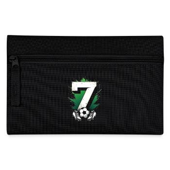 7. Geburtstag Fußballspieler 7 Jahre Kinder - Federtasche - Schwarz - Vorne
