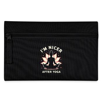 Drôle Yoga Méditation Chakra Jeu de mots - Trousse - noir - Devant