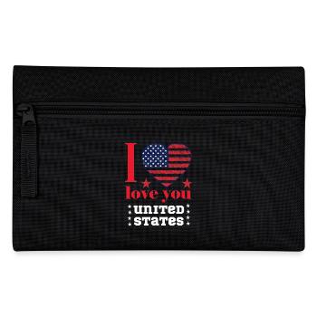T-shirt I LOVE YOU UNITED STATES 2025 - Trousse - noir - Devant