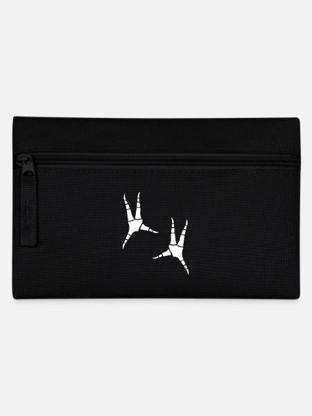 Parrot footprints - Pencil Case - black