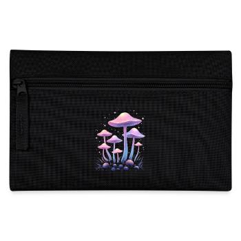 Magische Pilze Design - Mystischer Wald - Federtasche - Schwarz - Vorne