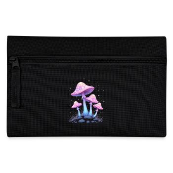 Magic Mushrooms - Mystical Forest Art - Pencil Case - black - Front