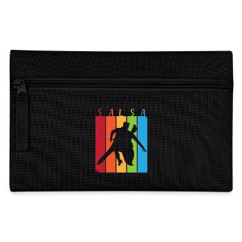 Salsa Tänzer Tänzerin - Federtasche - Schwarz - Vorne