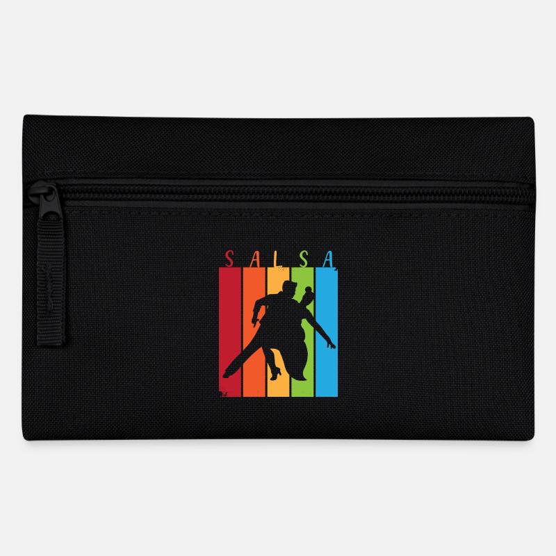 Salsa Tänzer Tänzerin - Federtasche - Schwarz