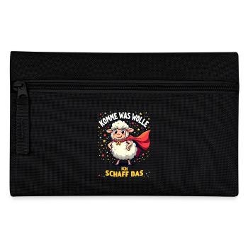 Komme Was Wolle Ich Schaff Das Karneval Schaf - Federtasche - Schwarz - Vorne