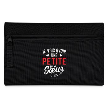 Je vais avoir une petite sœur - Trousse - noir - Devant